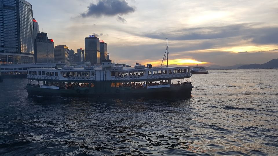 Ferry ride in Hong Kong