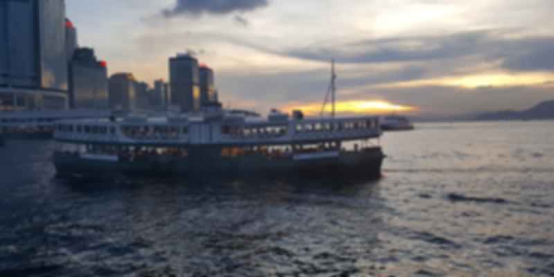 Ferry ride in Hong Kong