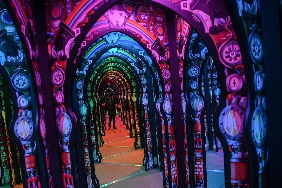 Mirror maze built by Adrian Fisher