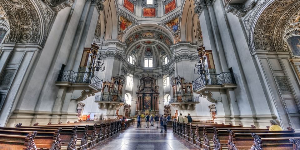 Inside Salzburg Cathedral