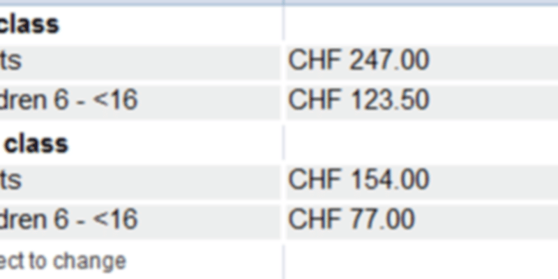 Swiss Transfer Ticket