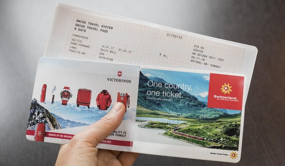 Swiss travel pass ticket