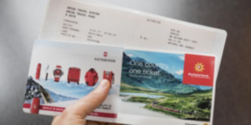 Swiss travel pass ticket