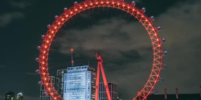 london eye in night