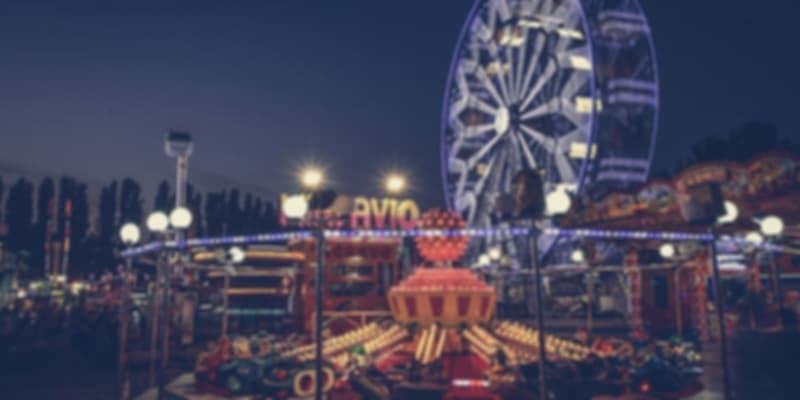 London Theme park at night