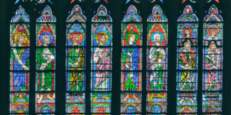 Stained windows at the Cathedral