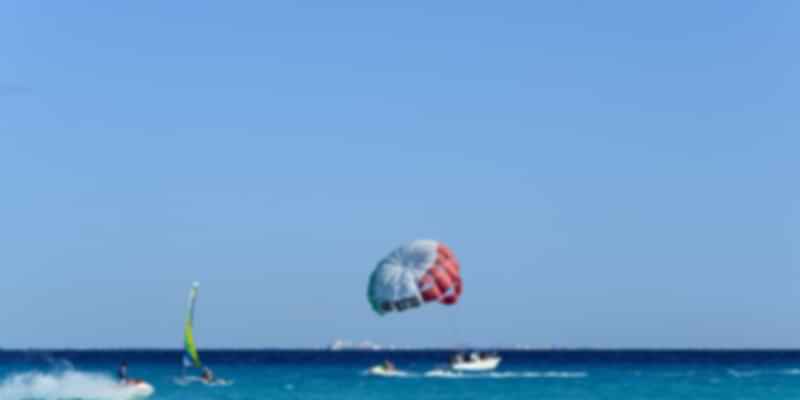 Parasailing at Artificial Beach