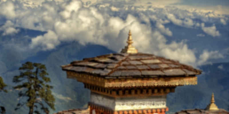 The view of Bhutan during December