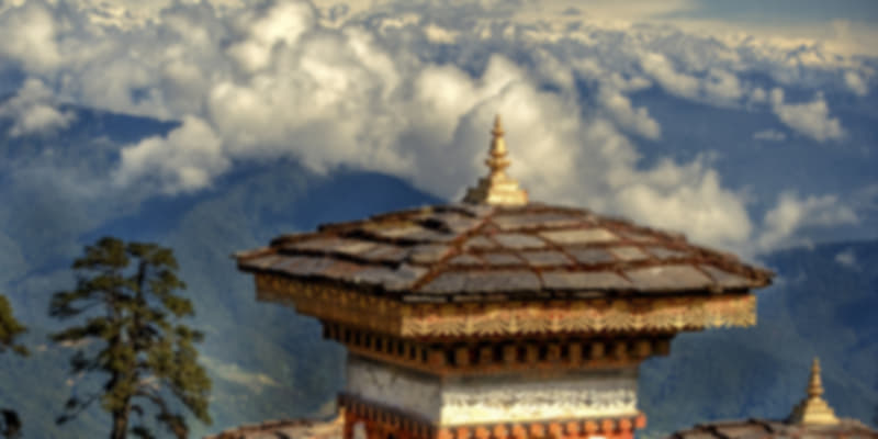 The view of Bhutan during December