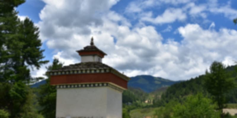 An amazing view of the Chokhor valley in Bumthang, Bhutan
