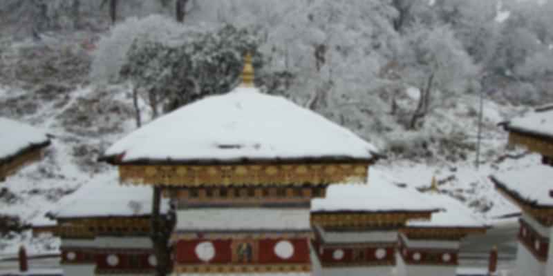 Dochula Bhutan during December