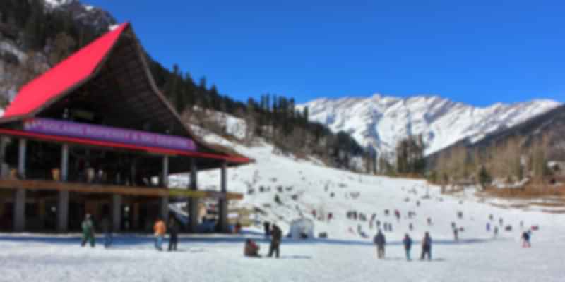 snow-tipped mountains in India