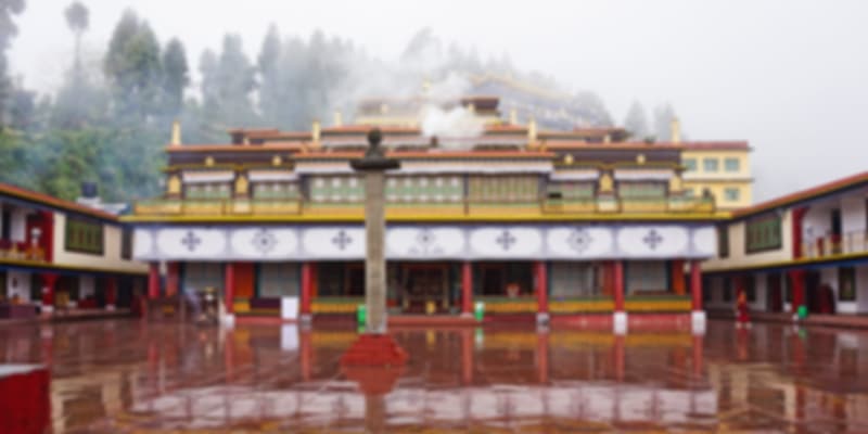 The amazing sight of Rumtek Monastery
