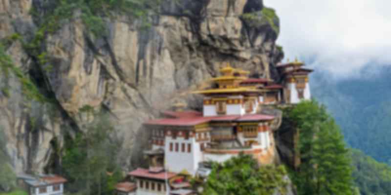 Tiger's nest, one of the temples in Bhutan