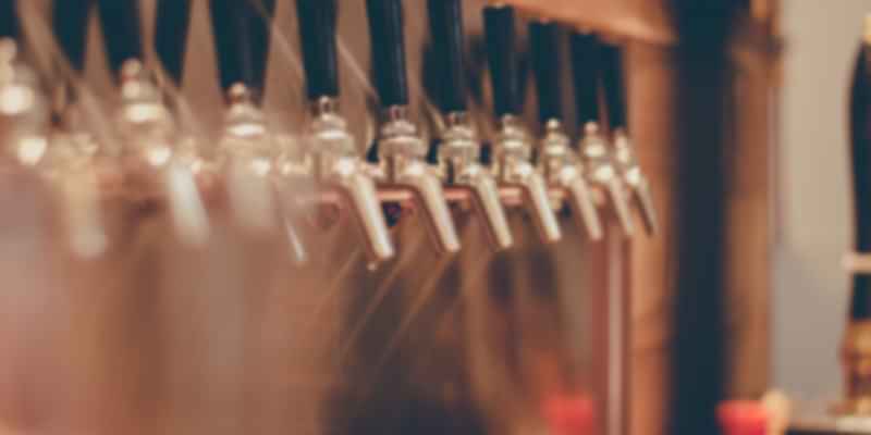 Beer taps in a Pub (Clubbing in Seychelles)