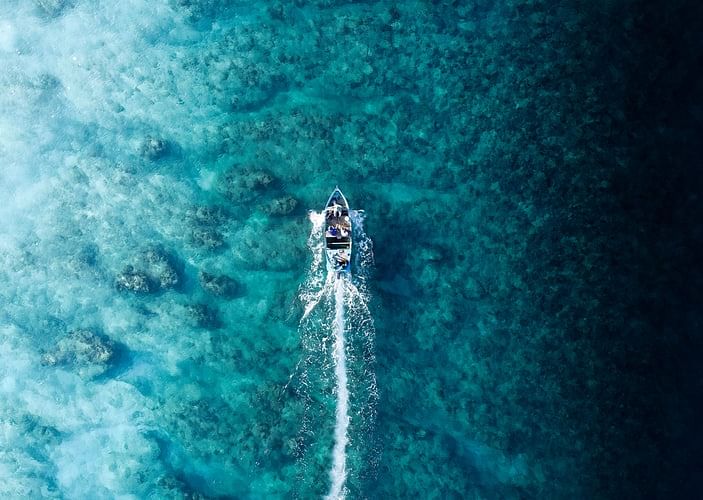 View of Maldives ocean
