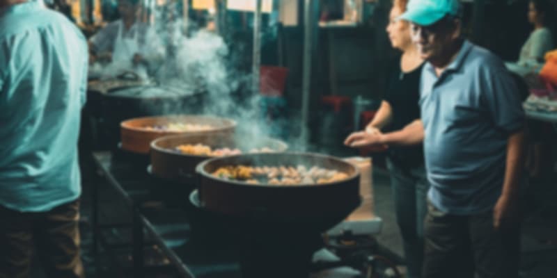 food stall at china town