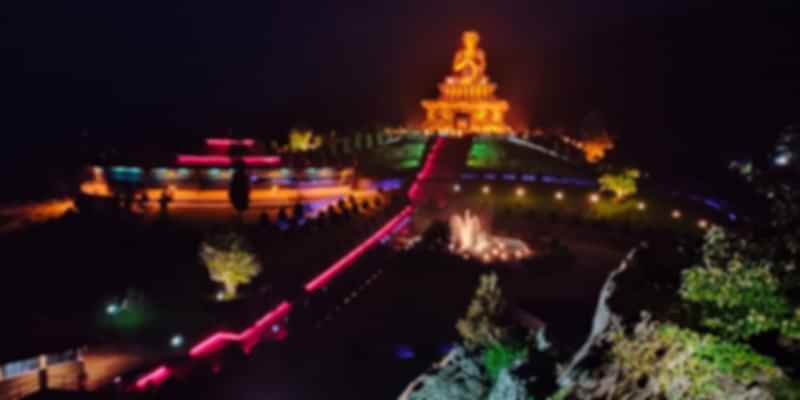 A night view of Sikkim