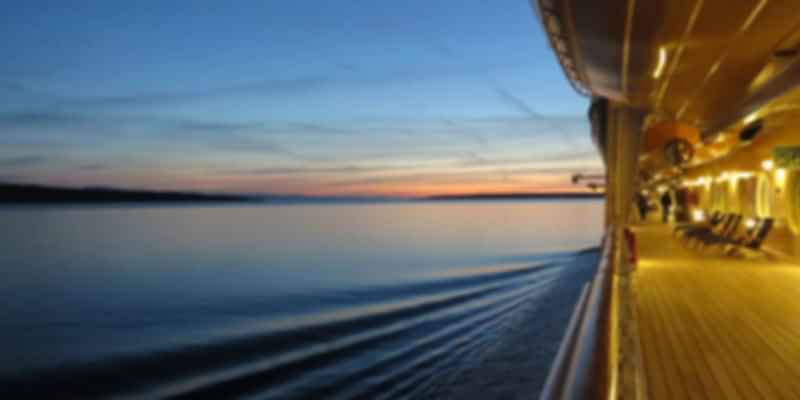 Evening on a cruise