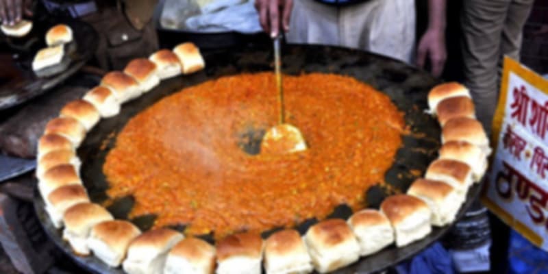 Pav Bhaji, one of the best street food in Udaipur