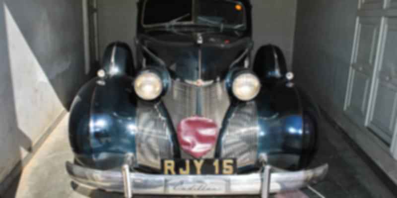 Cadillac vintage cars in the museum.