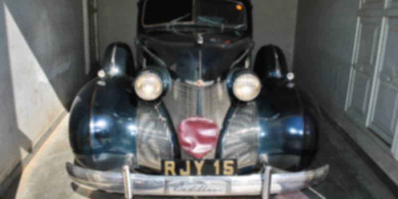 Cadillac vintage cars in the museum.