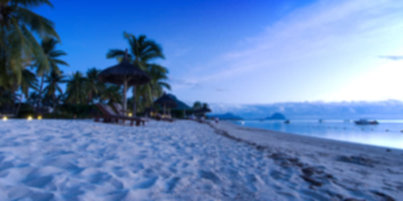 A view of the picturesque Flic en Flac beach in Mauritius