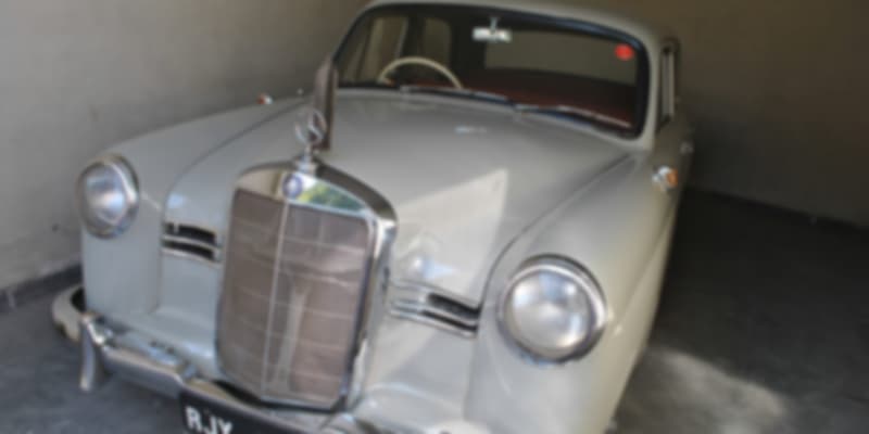 Mercedes Benz car in the museum.