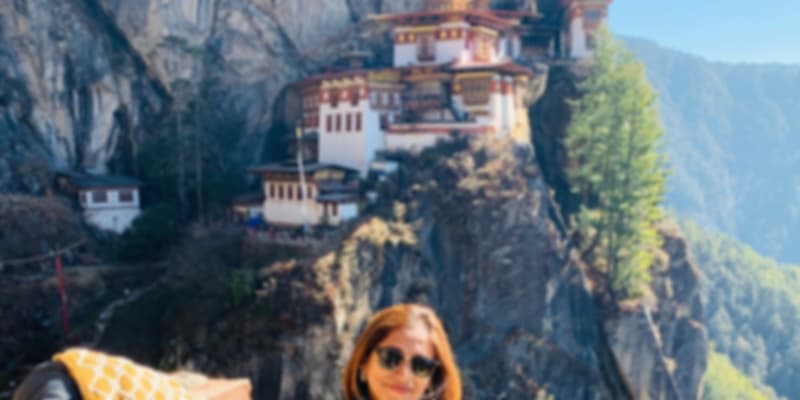 Bhutan's temple architecture during my solo trip to Bhutan