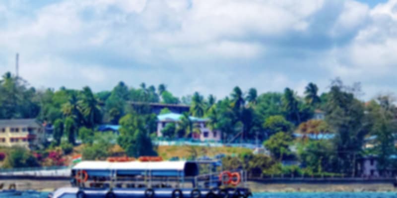 A boat sailing in the sea of Andaman