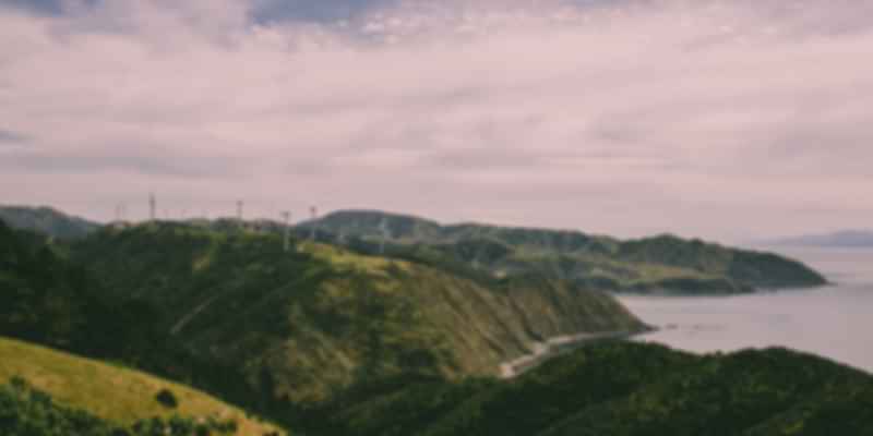 An amazing picture of mountains in Makara in Wellington