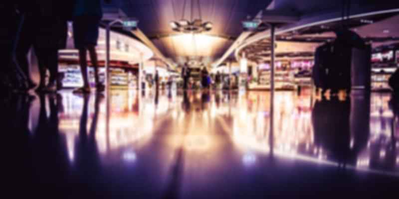 Duty free shopping at the Abu Dhabi airport.
