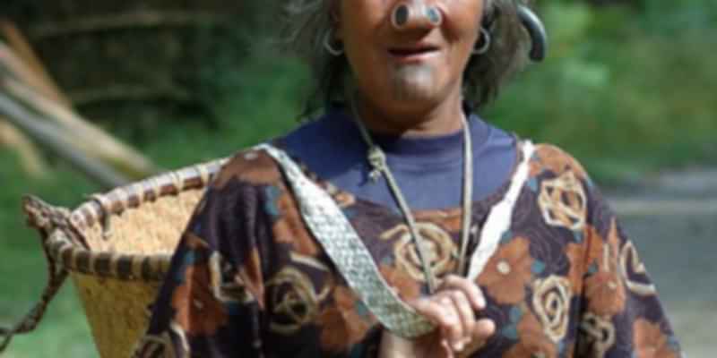 A Apatani woman of Arunachal Pradesh
