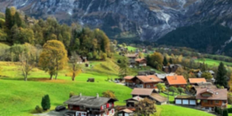 The picturesque beauty at Wengen