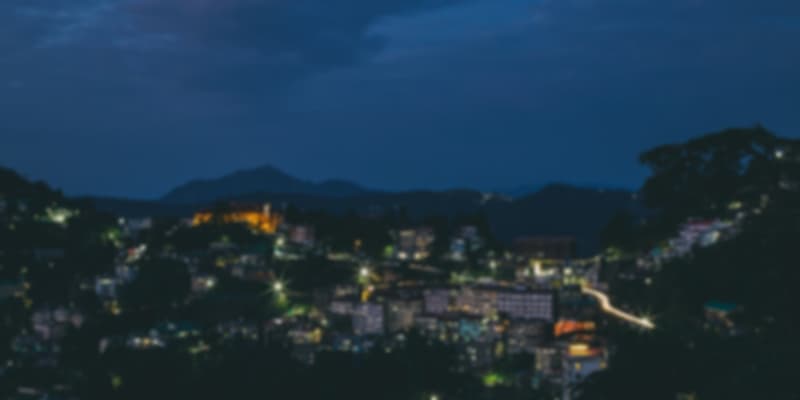shimla city at the night time