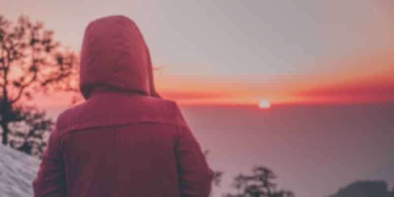 sunset in McLeodganj