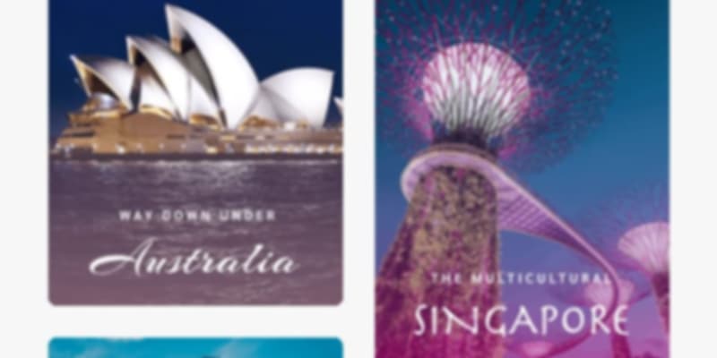 list of countries that you can explore in the Pickyourtrail app