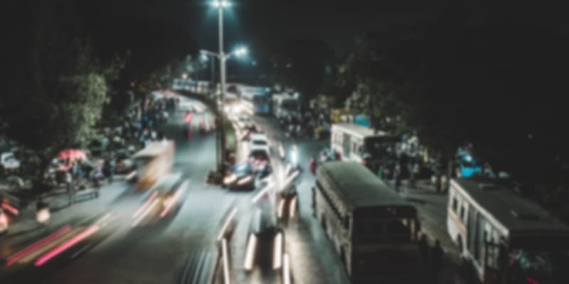 The busy roads of Pune, Maharashtra