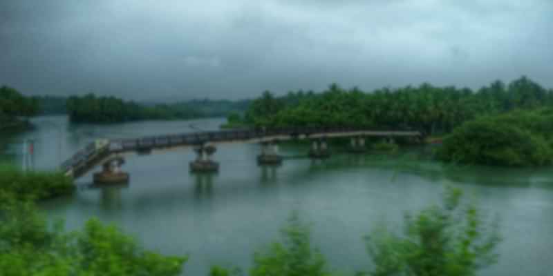 A bridge on a lake