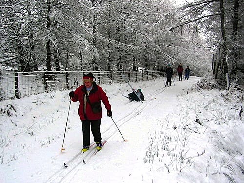 Skiing in finland