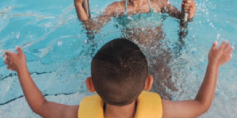 Kids playing in water