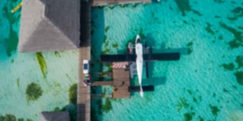Sea Plane in a resort