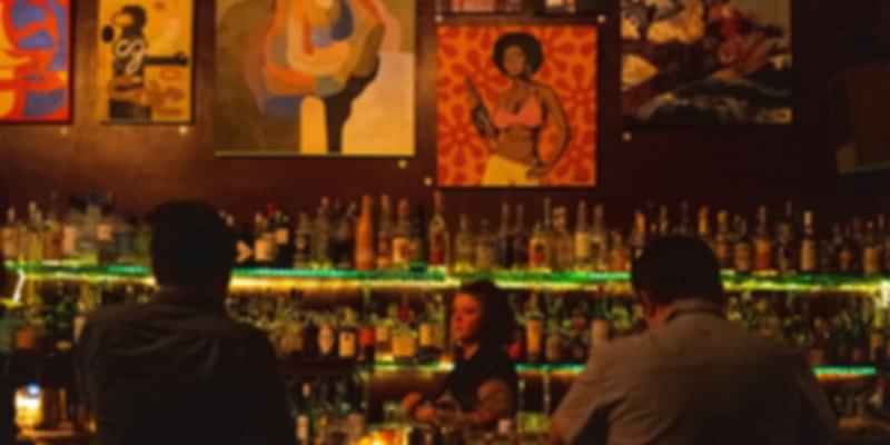 visitors in the bar