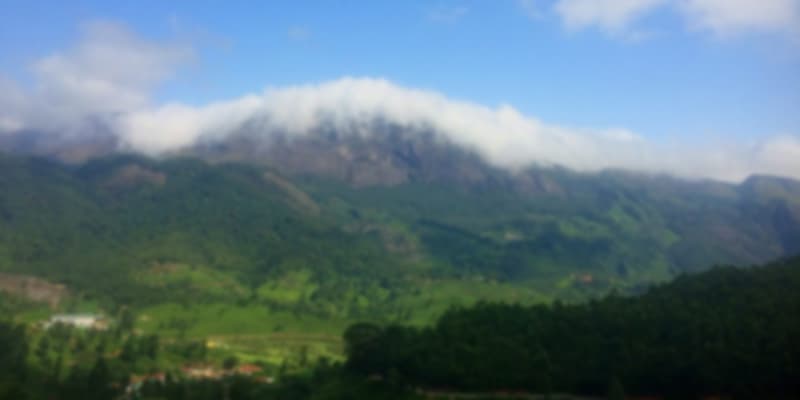 Anamudi Peak, one of the highest peaks in Kerala.