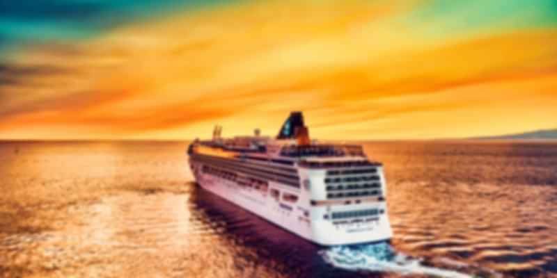 Cruises over sea