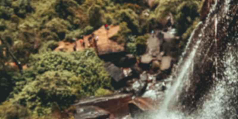 Lovers leap waterfall