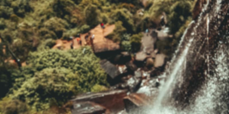 Lovers leap waterfall