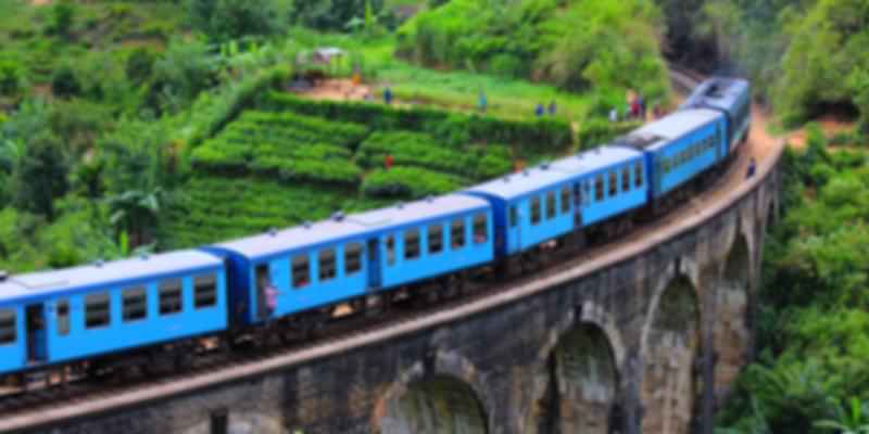 A train to reach the hilly regions of Sri Lanka