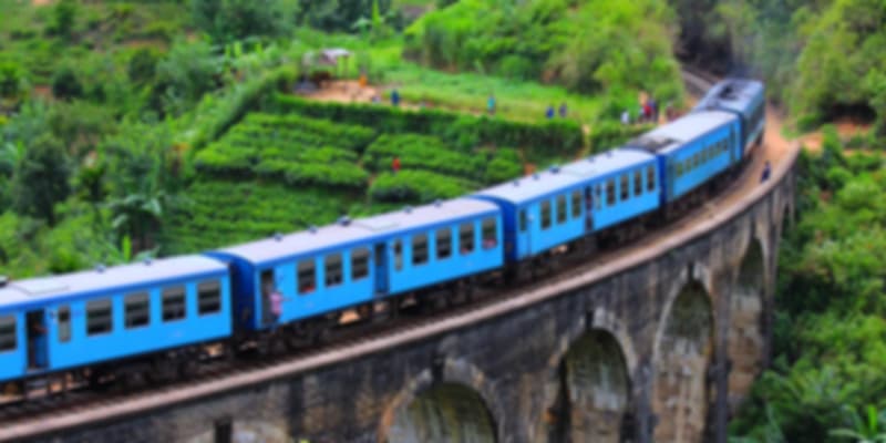 A train to reach the hilly regions of Sri Lanka