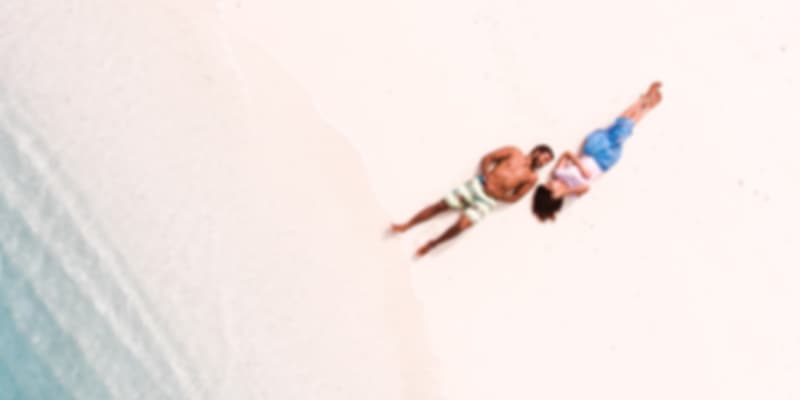 A couple in the beach